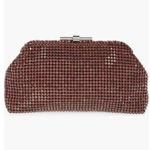Reiss Adaline Crystal Embellished Clutch in Bronze Orange (NWT) - Picture 12 of 12